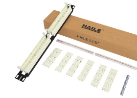 海乐（Haile）语音100对110电话配线架(带打线块)  电信工程级机架式 HT-110H-100