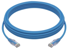 海乐（Haile）超五类网线 HT-200F-3M 纯无氧铜7*0.2线芯 非屏蔽成品网络跳线 蓝色 1~20米