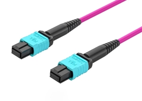 多模万兆MPO-MPO16芯OM4光纤跳线 400G模块用跳纤