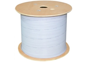 电信级皮线光缆蝶形光缆2钢丝 室内单模单芯光纤跳线GJXH-1B6A1光纤入户 白色 1-2芯