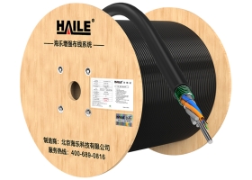 单模室外光缆 层绞式GYTS-4b1.3 铠装光纤100米 HT210-4SC 多买整条发货