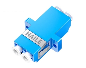 光纤适配器LC-LC 耦合器 法兰盘 工程电信级 蓝色 双工千兆万兆光纤单模多模通用 HK-LC-2B