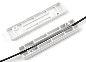 HJ-03 皮线光缆保护盒 光纤热缩管熔接固定尾纤保护盒光纤保护套 方形/100个