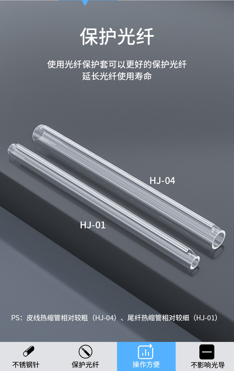 HJ-01 光缆热缩管 光纤热熔管 光纤熔接保护管 裸纤管 1000根_http://www.haile-cn.com.cn_布线产品_第3张
