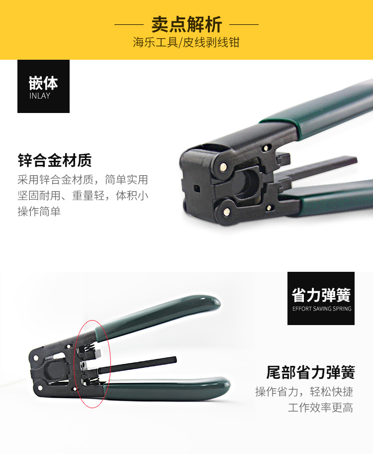 HT-G12 皮线光缆开剥器、剥线钳 光缆工具_http://www.haile-cn.com.cn_布线产品_第3张