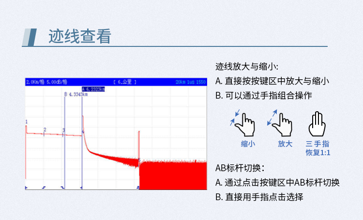 OTDR 触屏式7寸 测量范围0.5-120公里 （动态范围32/30DB) HJ-8070_http://www.haile-cn.com.cn_布线产品_第8张