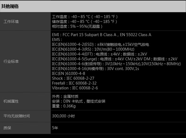 工业级千兆光纤收发器交换机1光1电单模20公里SC 导轨式光电转换器不带电源 HG-2500-2-1S_http://www.haile-cn.com.cn_工业级交换机_第5张
