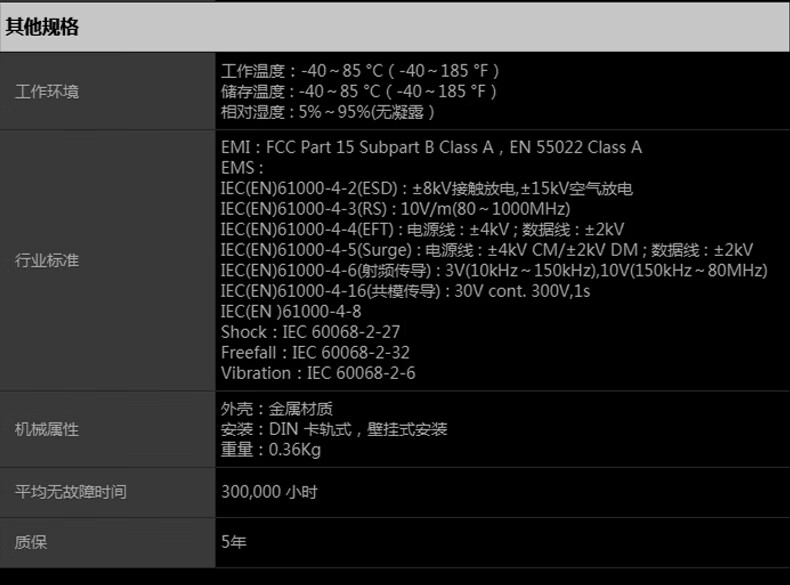 工业级千兆光纤收发器交换机1光1电单模20公里SC 导轨式光电转换器不带电源 HG-2500-2-1S_http://www.haile-cn.com.cn_传输产品_第5张