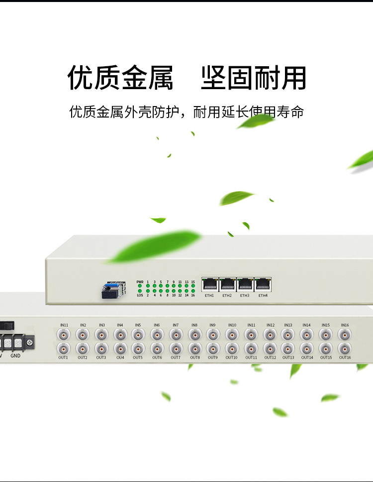 PDH光端机 16E1+4个千兆物理隔离网 16路2M机架式 单模单纤LC接口 60公里1对 HN-16E1-4G-LC60_http://www.haile-cn.com.cn_PDH光端机_第6张