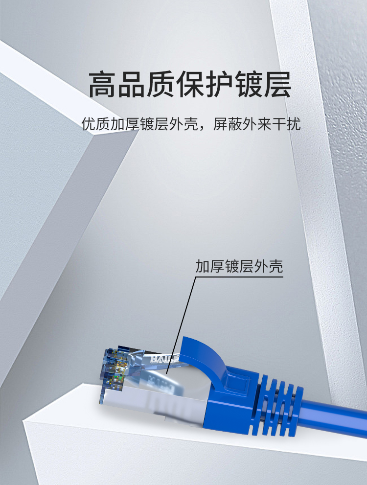 HAILE海乐内外网屏蔽网络跳线 蓝色_http://www.haile-cn.com.cn_专网屏蔽产品_第3张